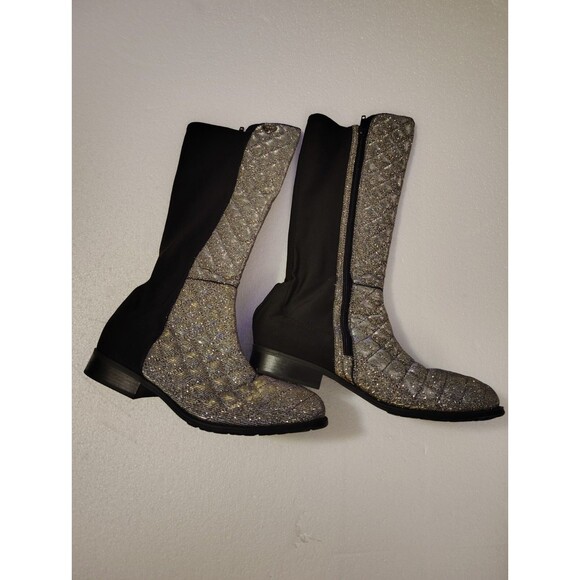 stuart weitzman 5050 Quilted Pyrite boots - Picture 1 of 7